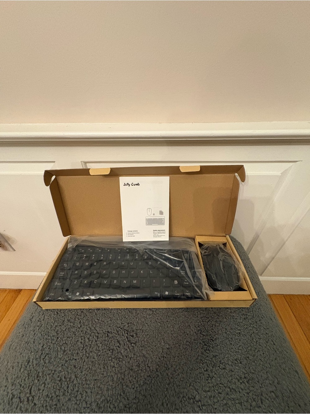 New Jelly Comb Wireless Keyboard & Mouse Set Black OS